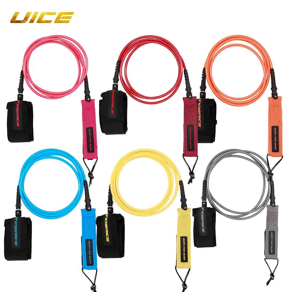 Surf Leash SUP Board Leash Surf Board Rope Surf Paddle Board Leash 6/7mm SUP Leash For Paddle Board Longboard Surf Foot Rope