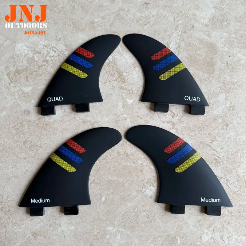 JNJ-FCS 2 Future Performer Medium Or Large + Gx Fiberglass Surfboard Quad Fins 4Pcs