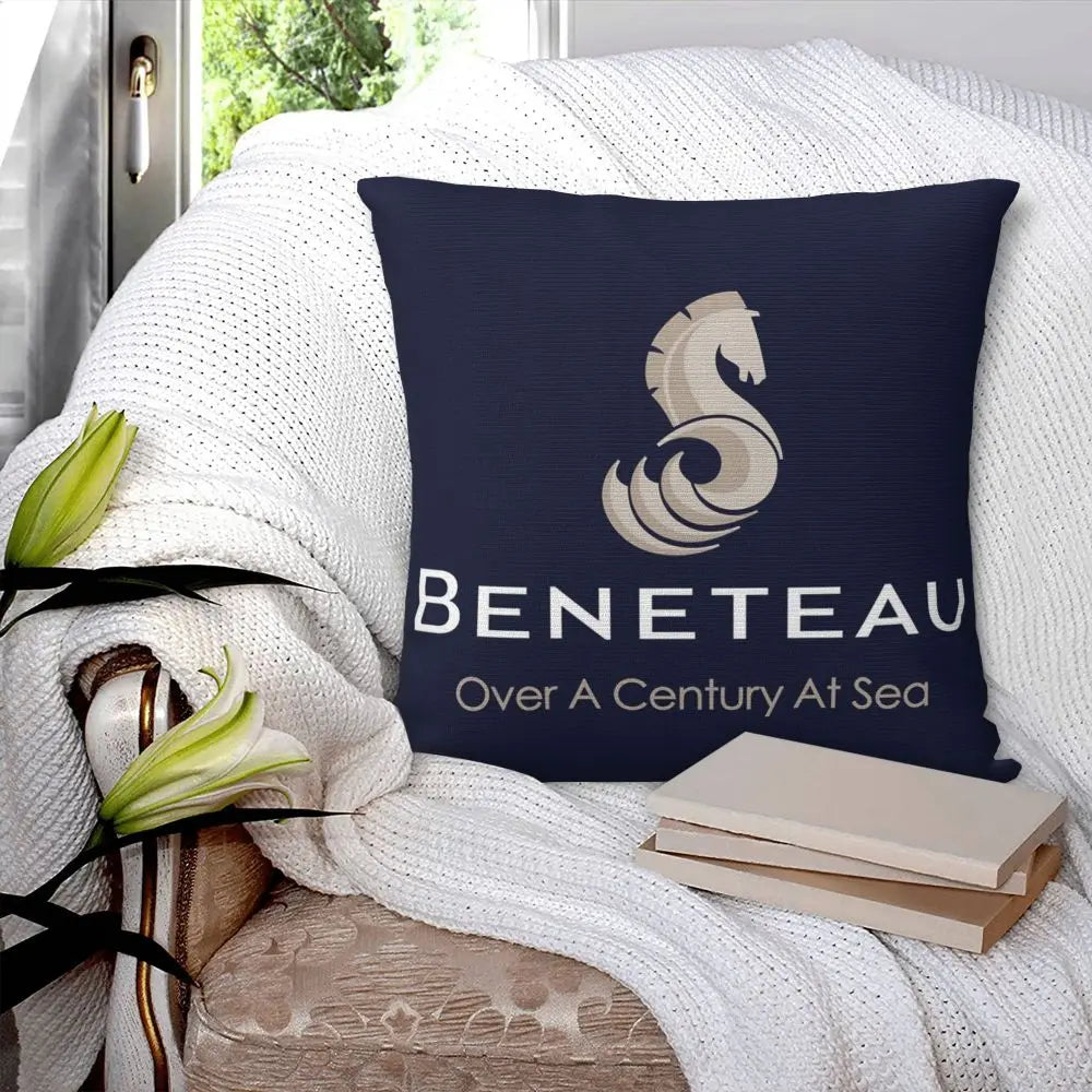 Beneteau Sailboat Sailing Yacht Pillowcase Polyester Pillows Cover Cushion Comfort Throw Pillow Sofa Decorative Cushions Used