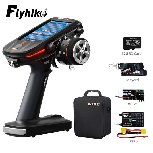 Radiolink RC8X 2.4G 8 Channels Radio Transmitter 4.3inch Full Color LCD Touch Screen 200 Model Storage Remote Control for RC Car