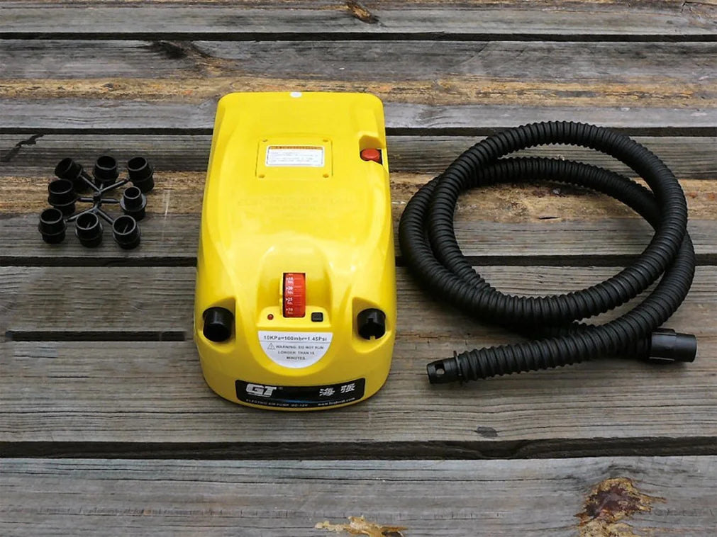 Portable Pvc Boat Pump DC12V Air Pump with Nozzles Storage Bag Support Inflation and Deflation Inflatable Kayak Accessories