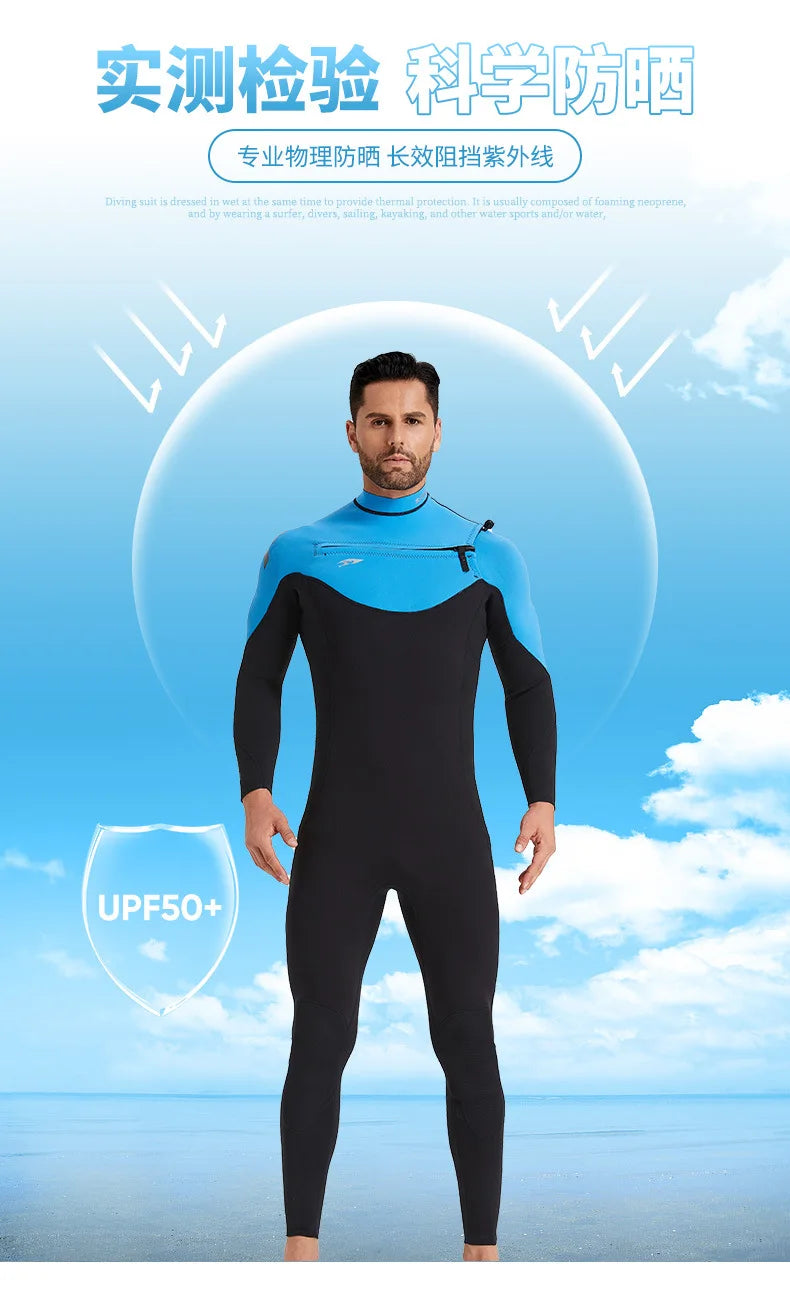 Women Men 3mm Neoprene Wetsuit  Scuba Diving Thermal Winter Warm Wetsuits Full Suit Swimming Surfing Kayaking Equipment