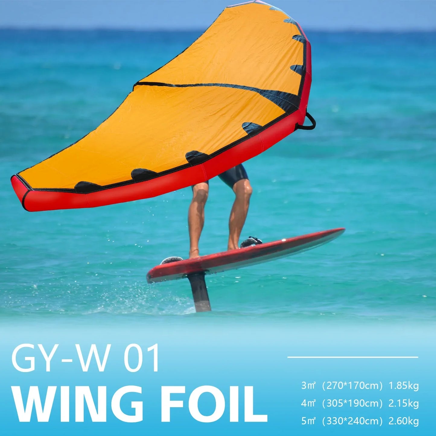 5m Wingsurf Board Set Inflatable Water Sports Wing Foil Board Kitesurfing Wind Surfing Hydrofoil wingfoil