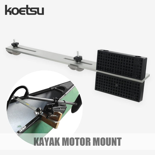 KOETSU Kayak Trolling Motor Mount - Ambidextrous Trolling Motor Mount for Quick and Easy Kayak Trolling Motor Setup