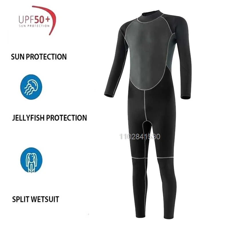 3MM Neoprene Wetsuits Men Diving Surfing Swimming Full Suits Cold Water Keep Warm Zipper Water Sports Full Diver Suit