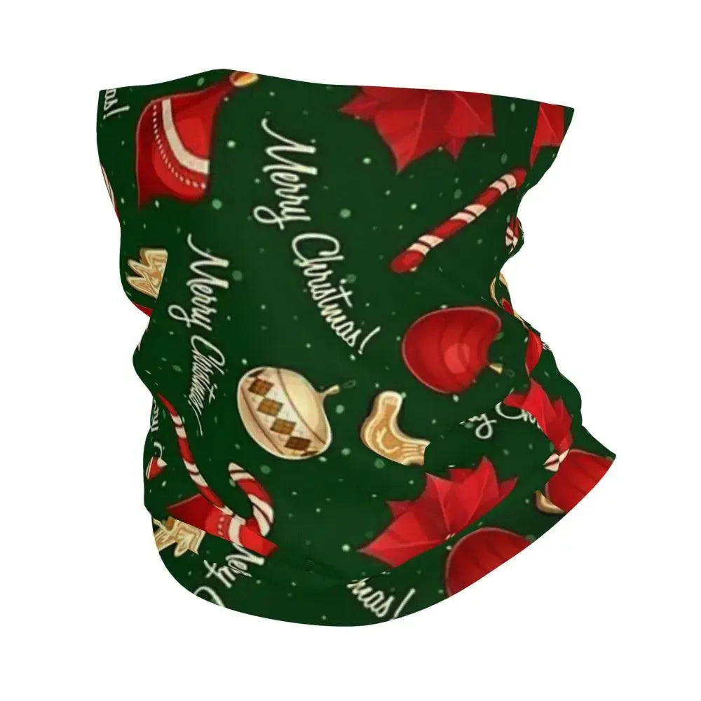 Merry Christmas & Happy Holidays! Bandana Neck Gaiter Magic Scarf Multi-use FaceMask Outdoor Sports For Men Adult Breathable