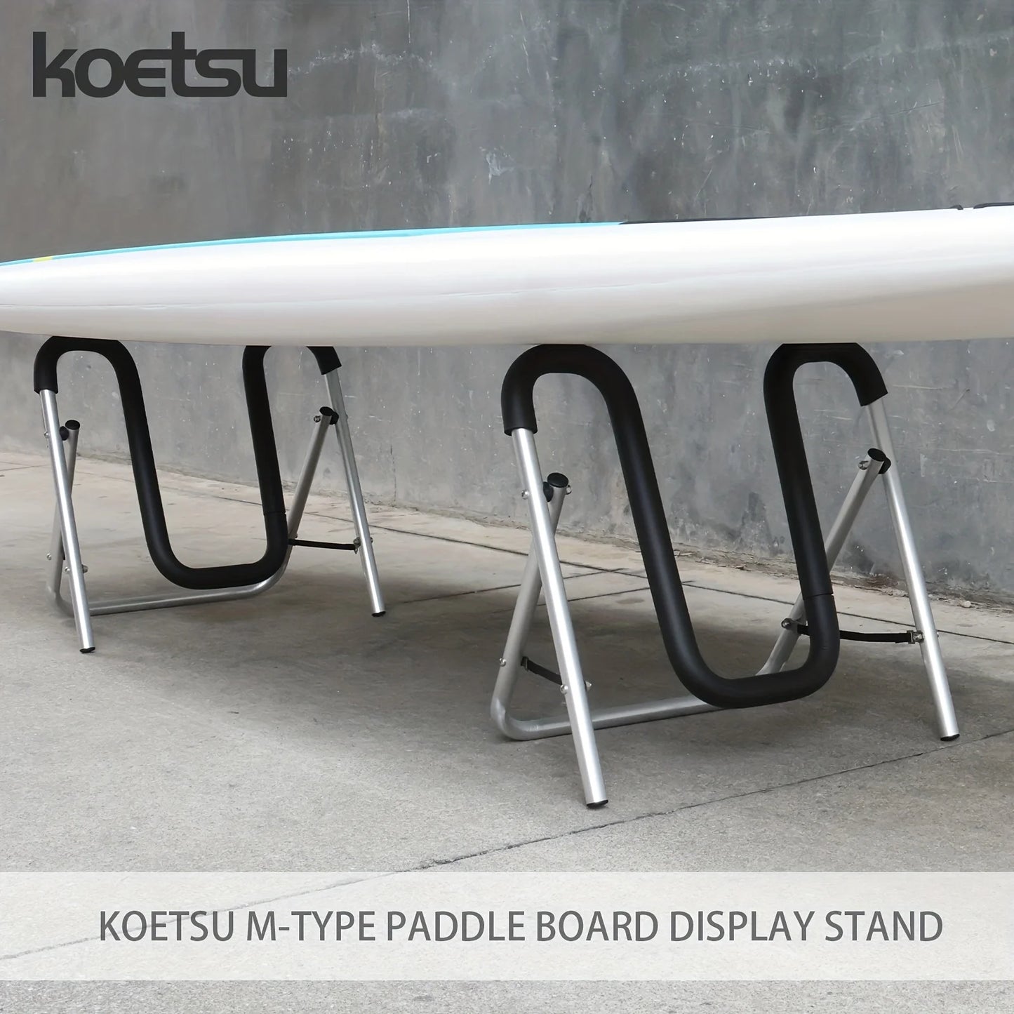 KOETSU-M Shaped Paddle Board, Kayak Display Stand, Aluminum Alloy Tubes, Foam Padding, Anti Scratch, Anti Bump,  2 Pack