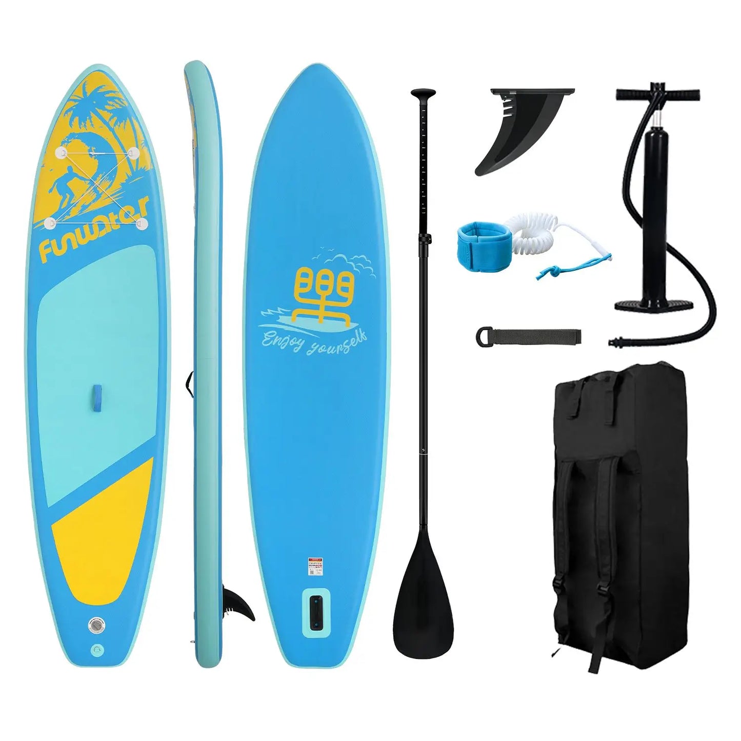 FunWater Stand Up Paddling Board Inflable Paddle Board Non-Slip Water Sport Paddle Board Surf Sup Board