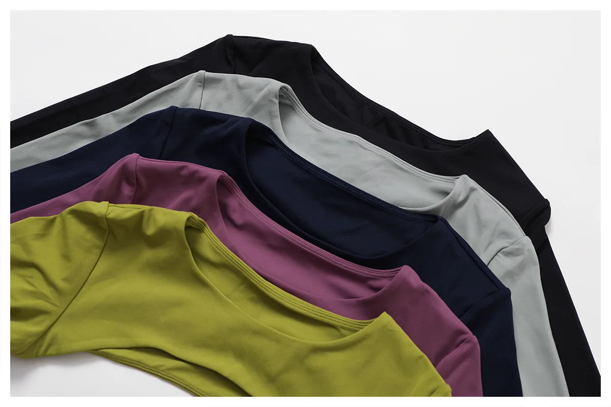 New Sports Camisole Yoga Long Sleeved Shawl Yoga Top Nude Fitness Yop Gym Push Ups Workout Top Running Sports Smock