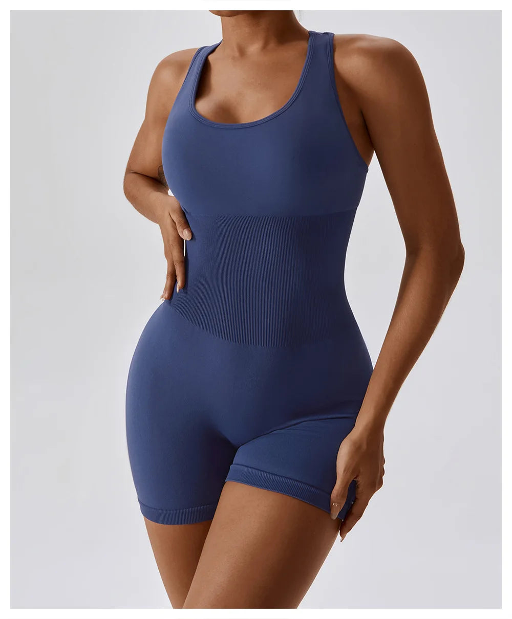 Yoga Set Seamless Gym Clothing Jumpsuit Fitness Female Sports Suits Workout Outfits For Women One Piece Sets Sportswear