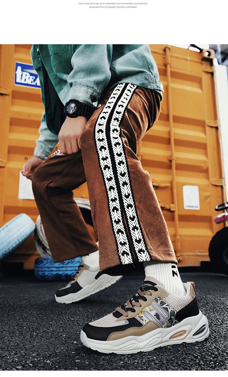 Hot Sale Men's Casual Sneaker Autumn Mixed Color Mesh Outdoor Shoes for Mens Trendy Mans Tennis Sports Lightweight Male Sneakers