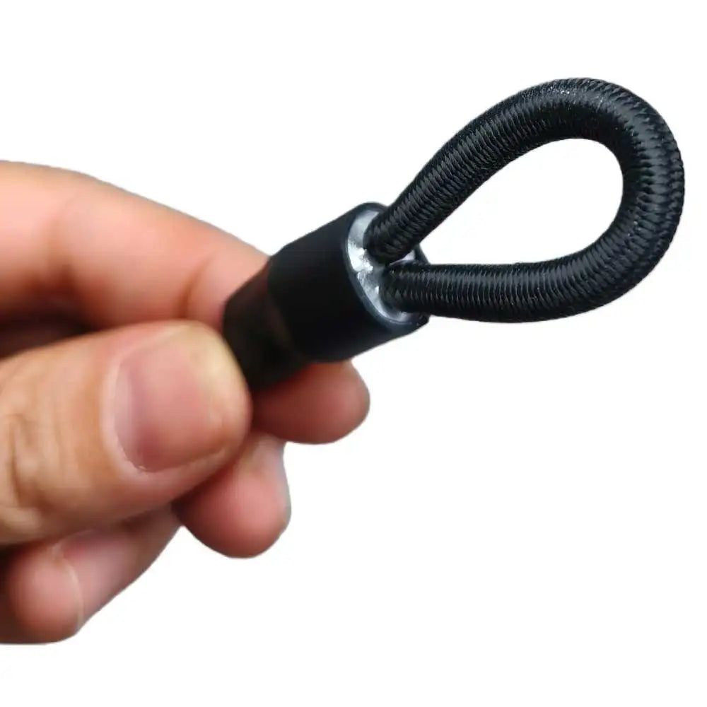 2pc Heavy Duty Bungee Shock Cord Tie Down Straps with Snap Hooks for Camping Tents Kayaks Boat Trailer Fishing Gear Organization