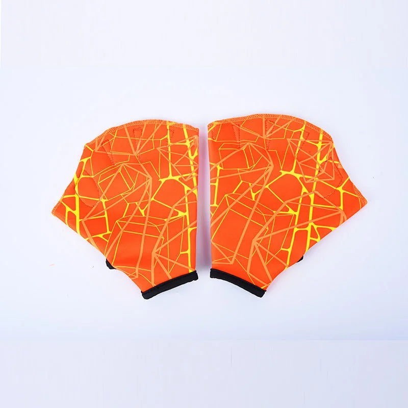 Unisex Nylon Gloves Aquatic Swimming Webbed Gloves Water Training Hand Webbed Hands Webbed Flippers Gloves Dive Hand Equipment