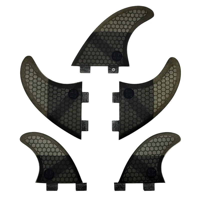 Tri-quad Fin Set UPSURF FCS Surfboard Fins G5+GL(4-5 Fins) Fiberglass Honeycomb UP Surf Fins Quilhas Surfing Accessoriea