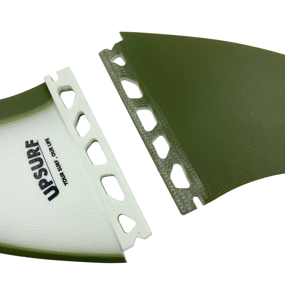 UPSURF Future Quilhas Tri Fins T1 3 FINS Thruster Fiberglass Surfboard Fins Single Tab Surfing Equipment Accessory Tabla de Surf