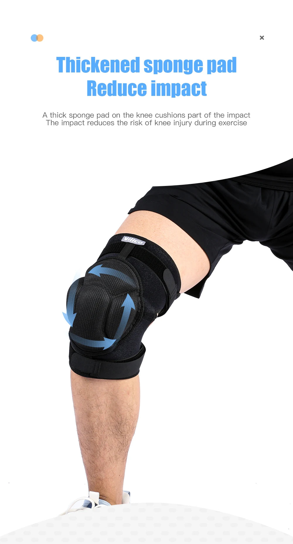 Pressure strap protection Sports Thickening Knee Pads Volleyball Extreme Sports Kneepad Brace Support Anti collision ElasticKnee