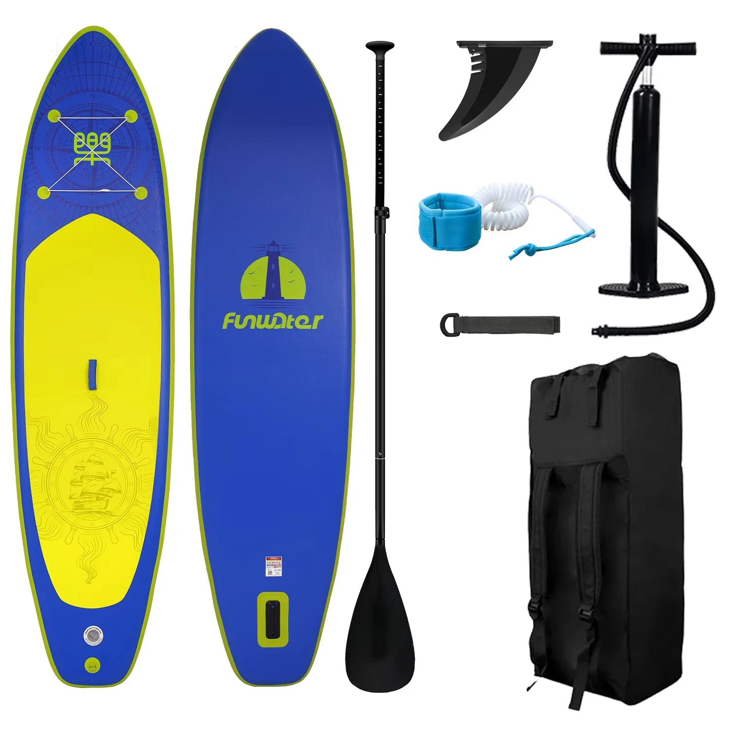 FunWater Stand Up Paddling Board Inflable Paddle Board Non-Slip Water Sport Paddle Board Surf Sup Board