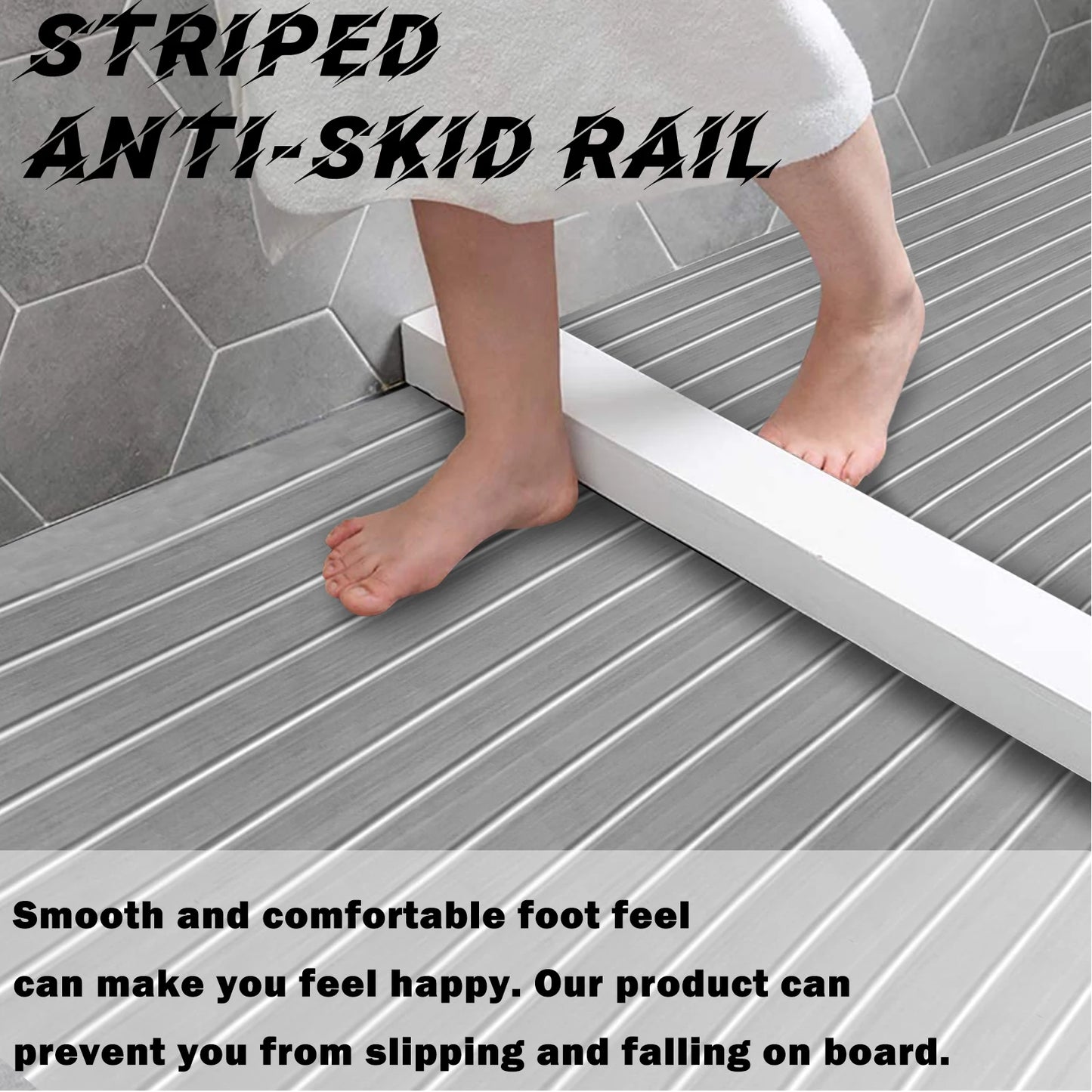 KXKZREN-2400x450mm EVA Foam Faux Teak Decking Sheet Marine Boat Flooring Sea Deck Yacht Mat Self-adhesive Kayak RV Non-slip Pad