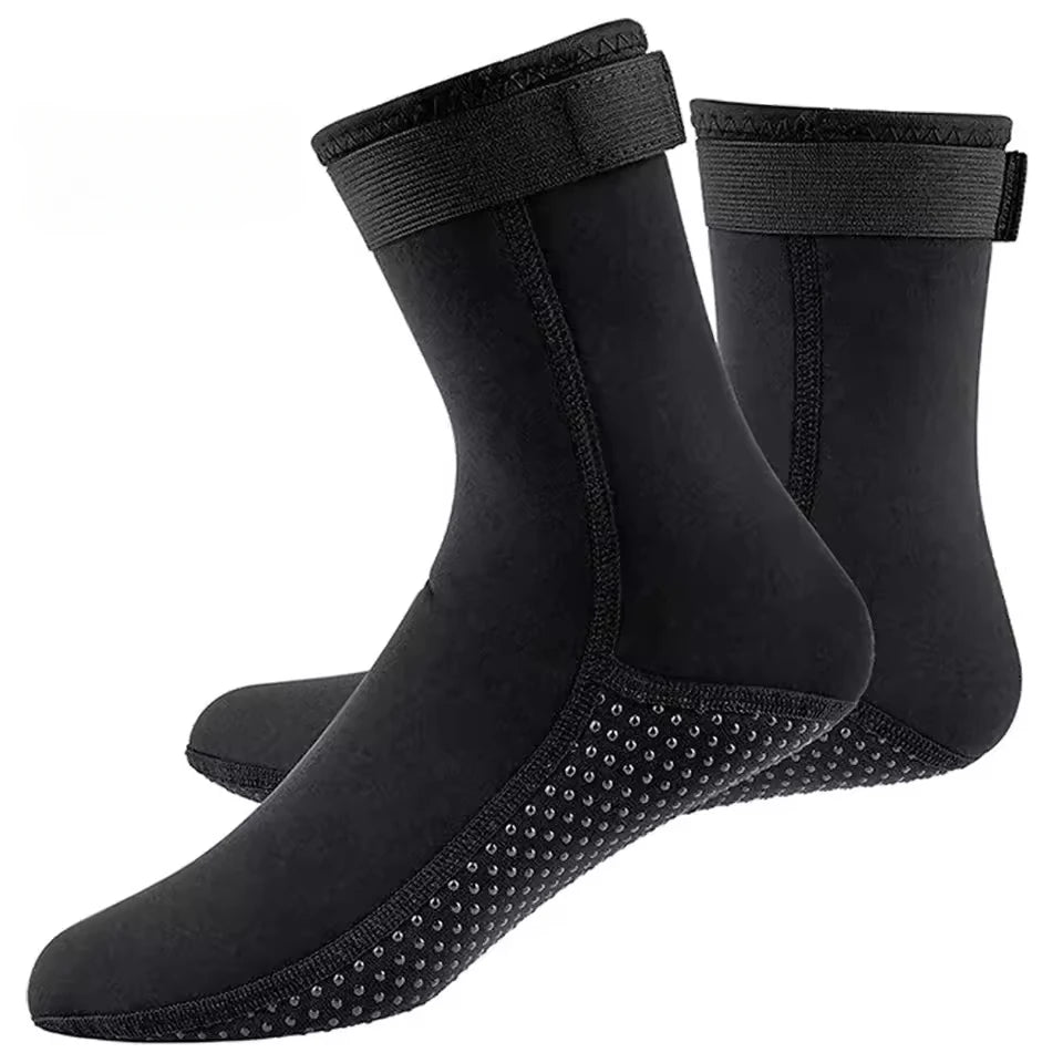 3mm Neoprene Socks 3mm Wetsuit Shoes Non-slip Surf Swimming Fins Socks Elasticity Beach Boots Warm Socks for Snorkeling Diving
