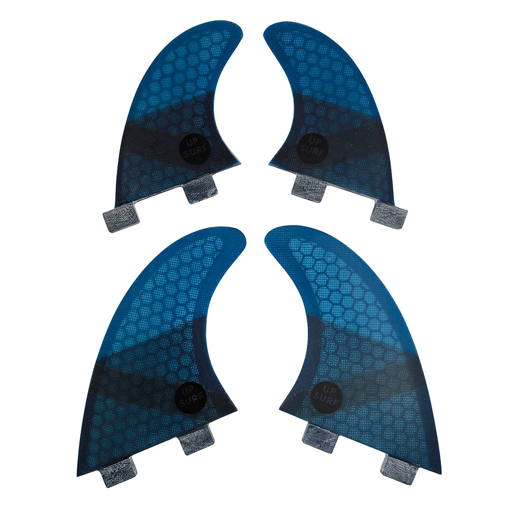 Tri-quad Fin Set UPSURF FCS Surfboard Fins G5+GL(4-5 Fins) Fiberglass Honeycomb UP Surf Fins Quilhas Surfing Accessoriea