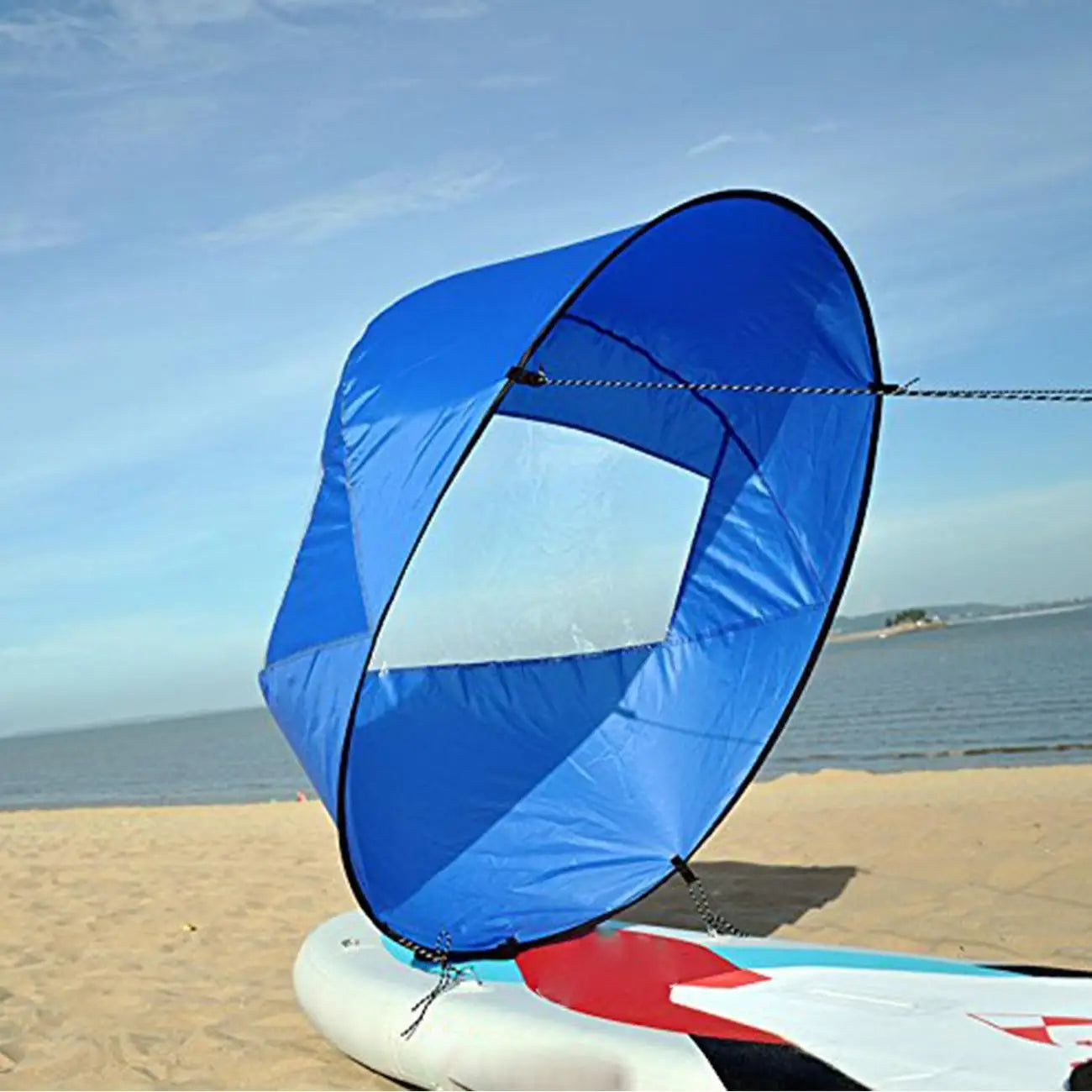 42'' Foldable Kayak Boat Wind Sail Surfing Wind Paddle Kayak Sail Durable Downwind Paddle Rowing Boats Wind Window Drop Ship Hot