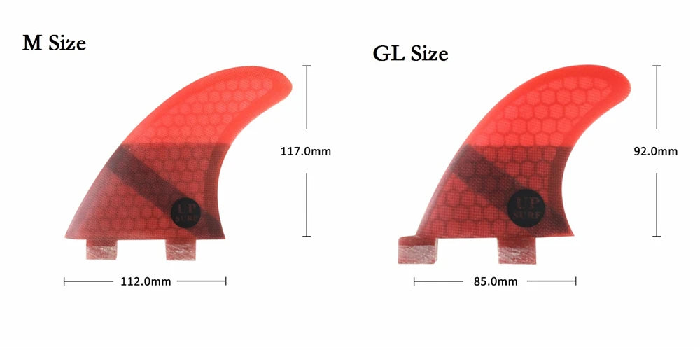 Tri-quad Fin Set UPSURF FCS Surfboard Fins G5+GL(4-5 Fins) Fiberglass Honeycomb UP Surf Fins Quilhas Surfing Accessoriea