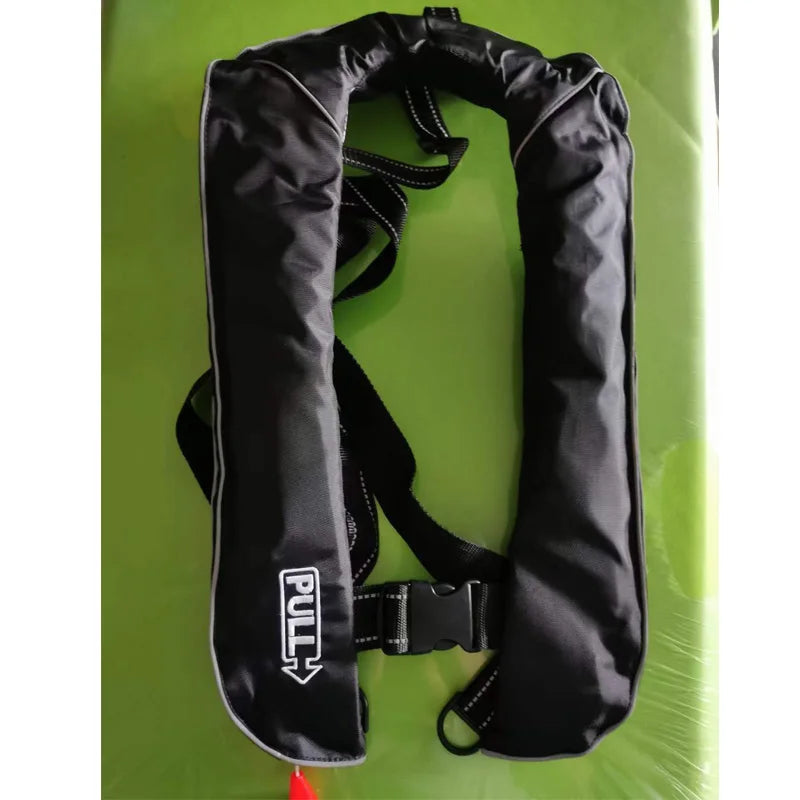 Professional Fishing Vest Self Inflatable Life Jacket Manual Vest Adult 150N 100N Auto Water Sports Rafting Boating Accessories