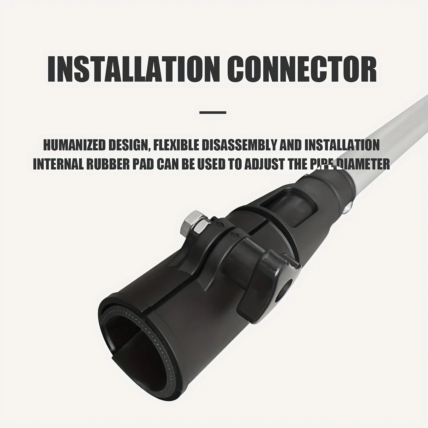 KOETSU Outboard Motor Extended Aluminum Alloy Joystick Tiller Extension Handle Black Handle
