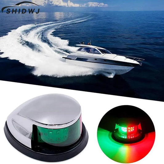 Red&Green Boat Lights 12V LED Bow Navigation Boat Light Red Green Sailing Signal Light for Marine For Boat Yacht Warning Light