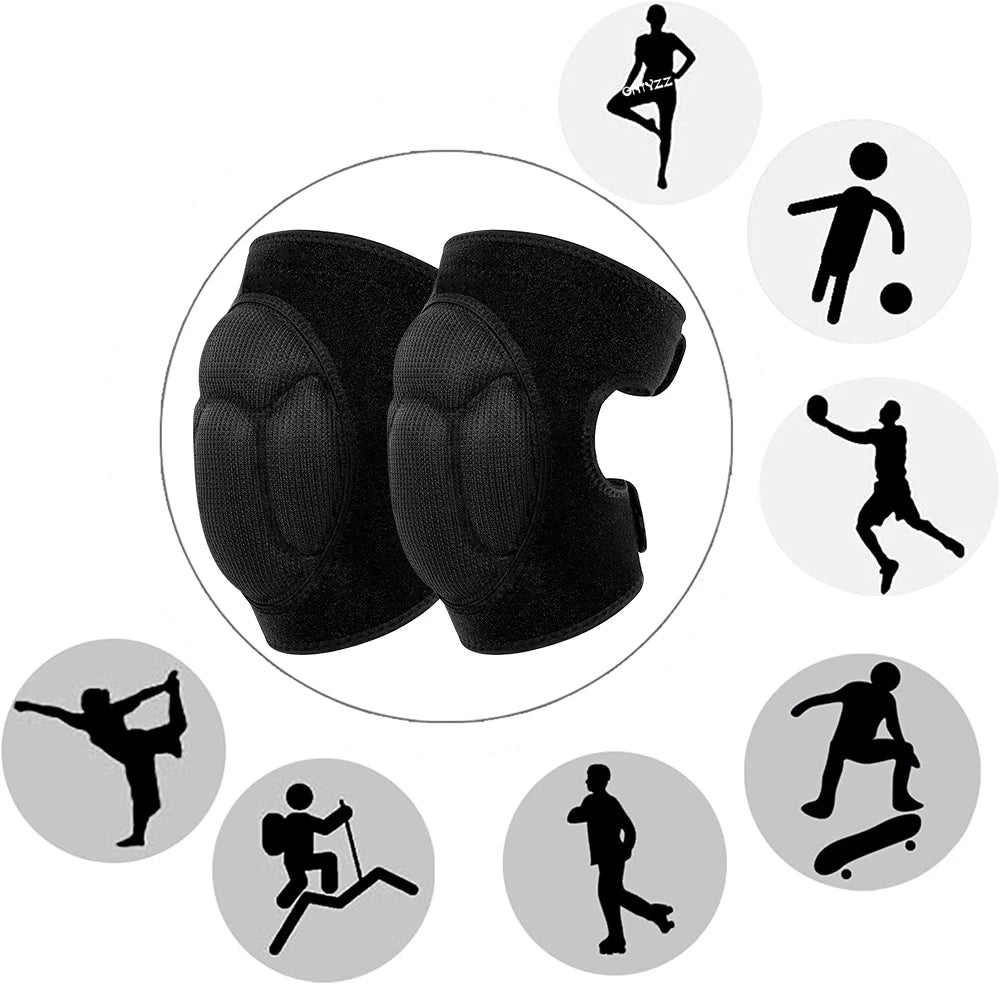 1pair  Knee Pads for Cleaning House Floors,Gardening Work,Carpet,Roofing,kneepads with Soft Inner Liner, Adjustable knee pads