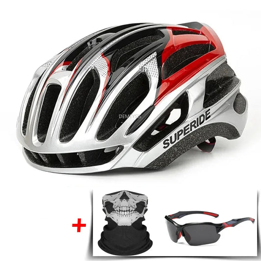 Capacete de bicicleta de estrada ultraleve capacetes de bicicleta das mulheres dos homens mountain bike equitação ciclismo capacete integralmente moldado