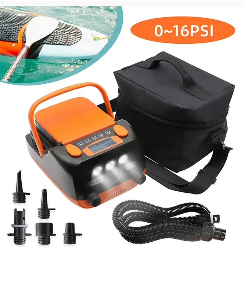 Kayak SUP Paddle board surfboard 12V car battery electric inflator air boat inflator pump
