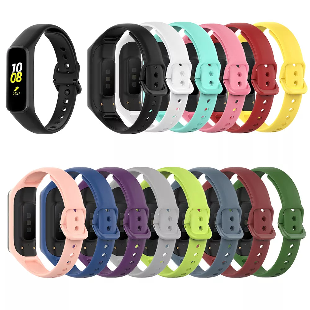 Soft Silicone Strap For Samsung Galaxy Fit 2 SM-R220 Smart Watch Band Sport Bracelet Replacement Wristband For Galaxy Fit2 Band