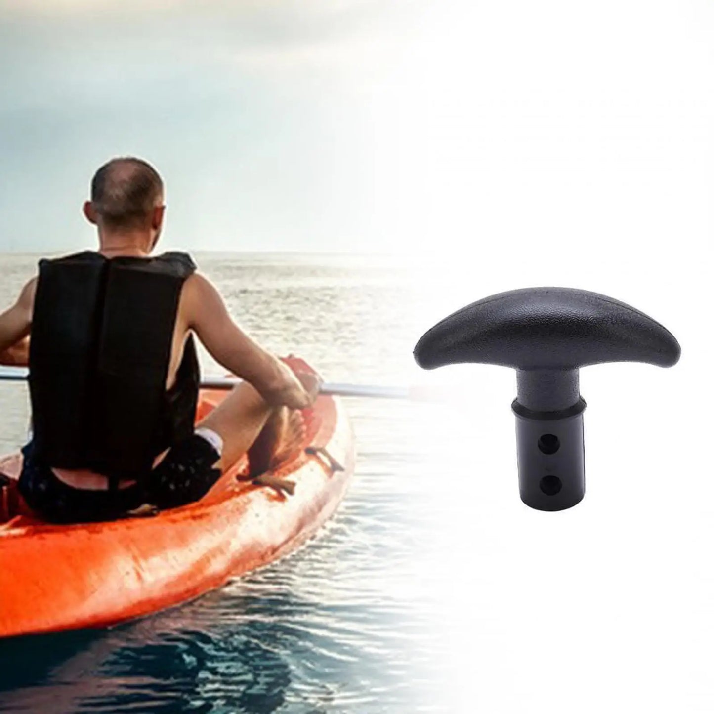Boat Oar Replacement T-Handle Fitting Easy Install Fine Craft Compact Portable