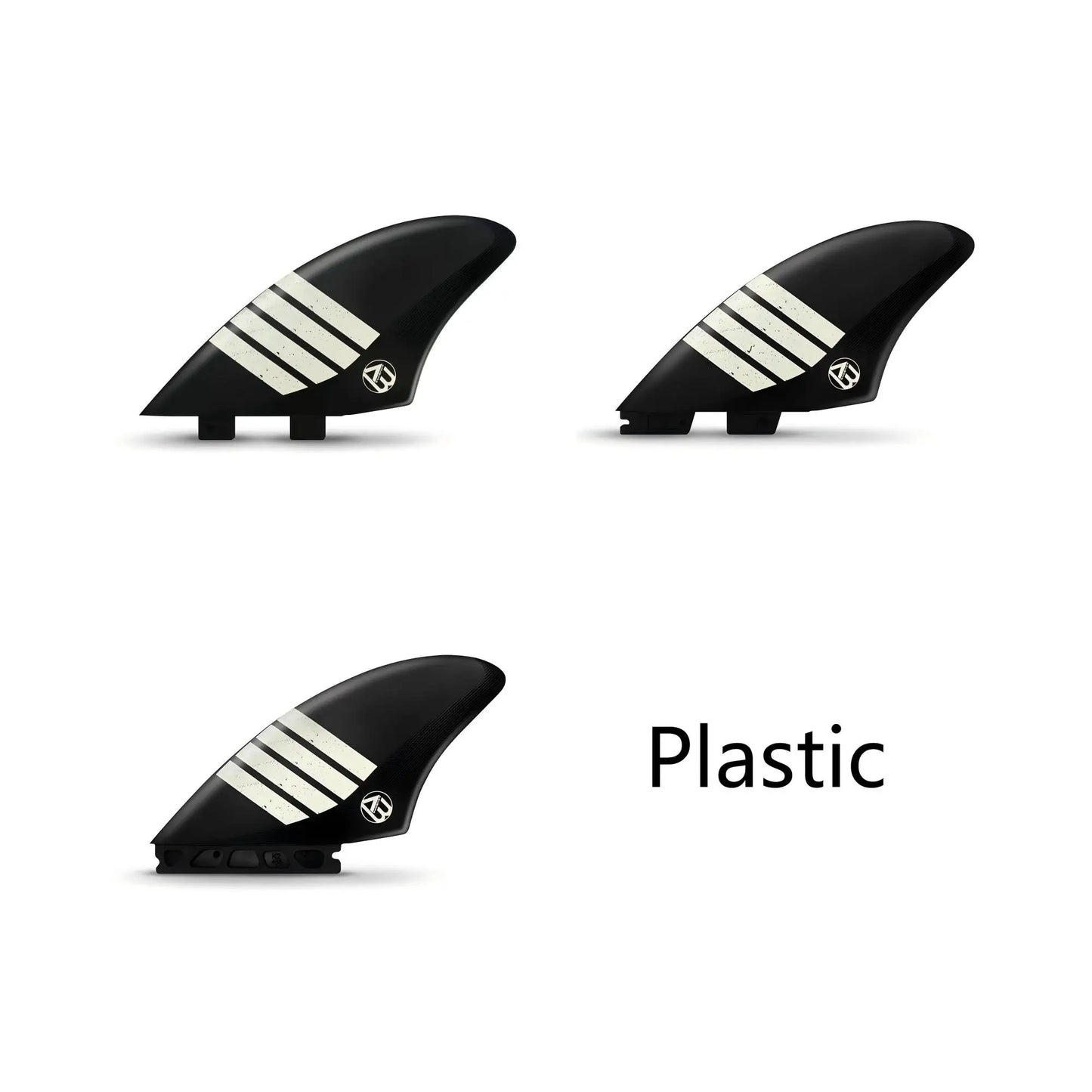 Surfboard Twin Keel Fins (2 Fins) Dual Tab Single Tab Sizes for Longboard Surfboard Funboard