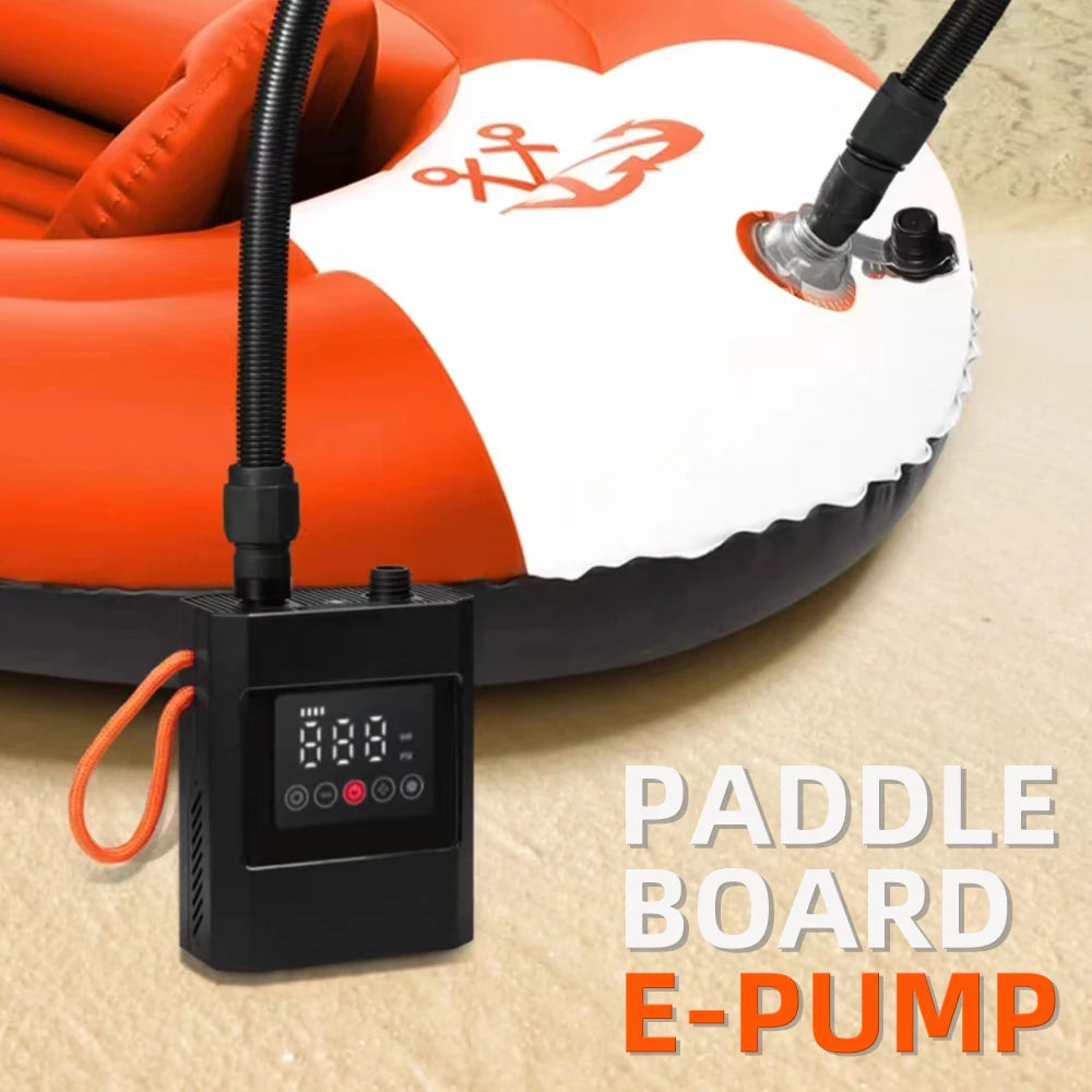1 Pcs SUP Pump Stand-Up Paddle Rechargeable 20PSI Inflatable PVC Boat Kayak Accessories for Outdoor Surfing Kite Mattress