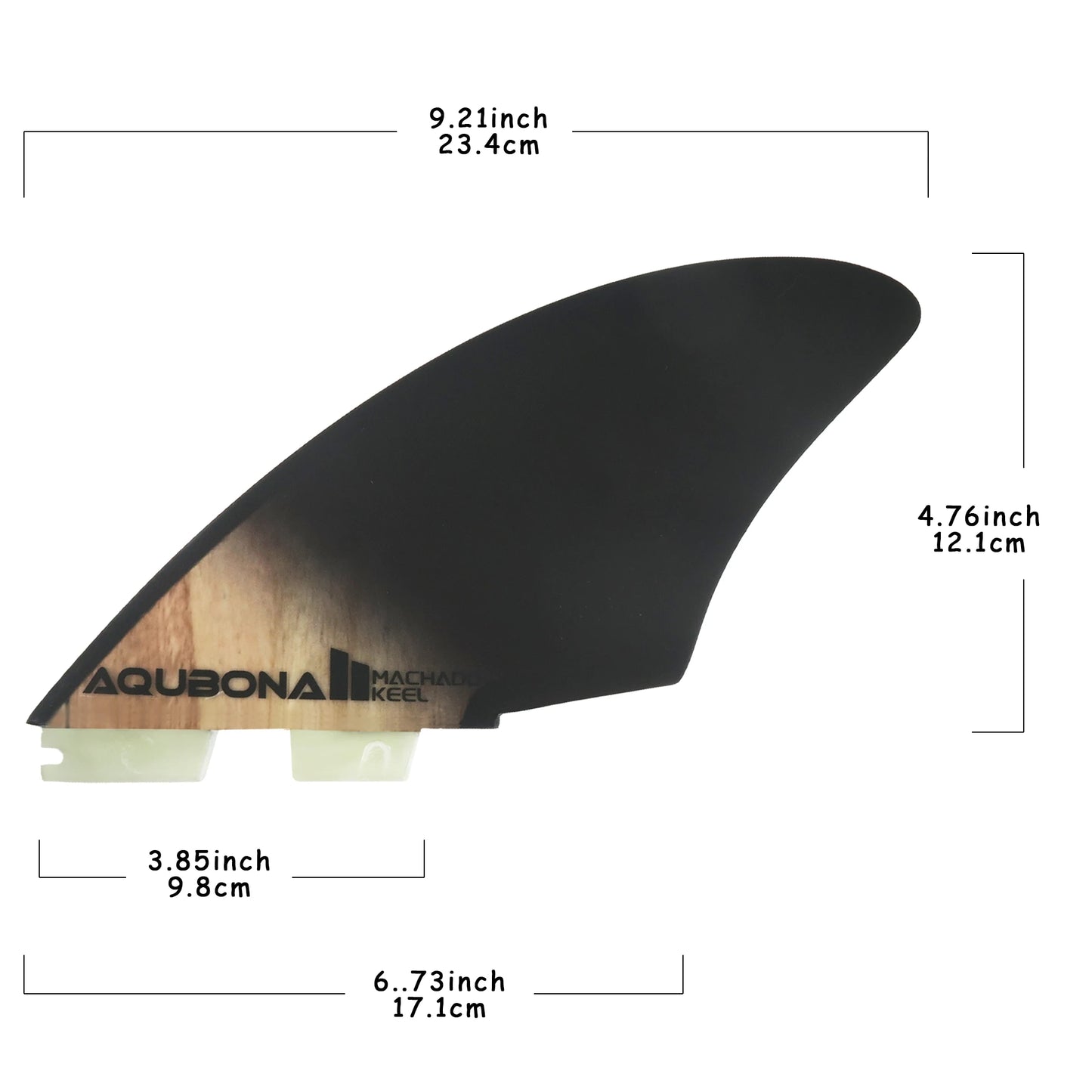 Surfboard Twin Keel Fins (2 Fins) Dual Tab Single Tab Sizes for Longboard Surfboard Funboard