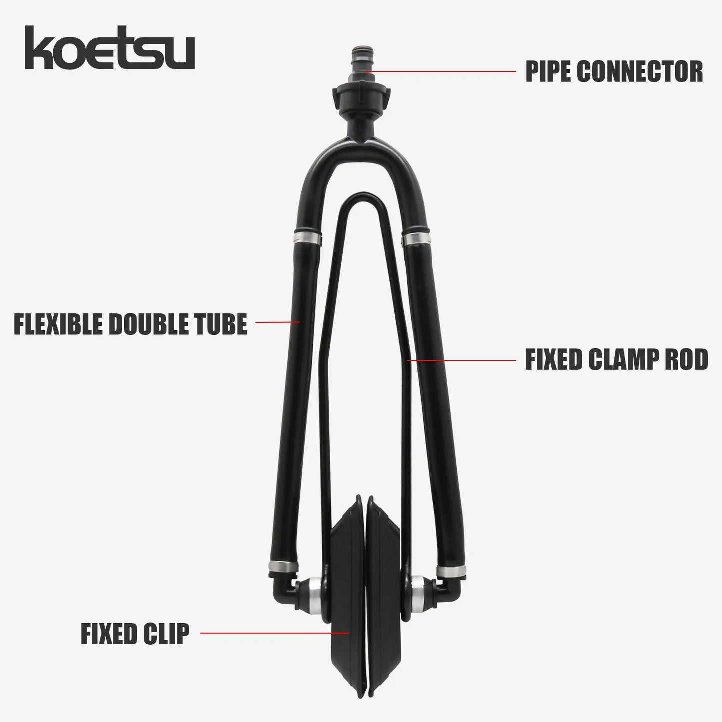 1PCS KOETSU Marine Universal Rectangular Outboard Motor Water Flusher Boat Ear Muff Engine Flusher for Marine Boat