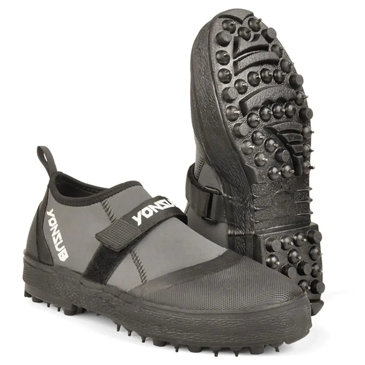 Yonsub Neoprene Adult Outdoor Rock Fishing And Reef Climbing Shoes , Sole Spikes Wear-resistant Non-Slip Wading Aqua Shoes