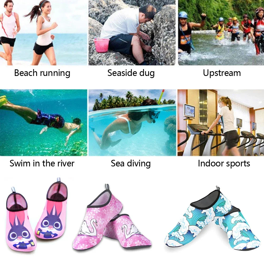Diving Shoes Women Aqua Shoes Men Beach Swimming Water Sport Socks Barefoot Sneaker Fitness Dance Swim Surfing Snorkeling Shoe