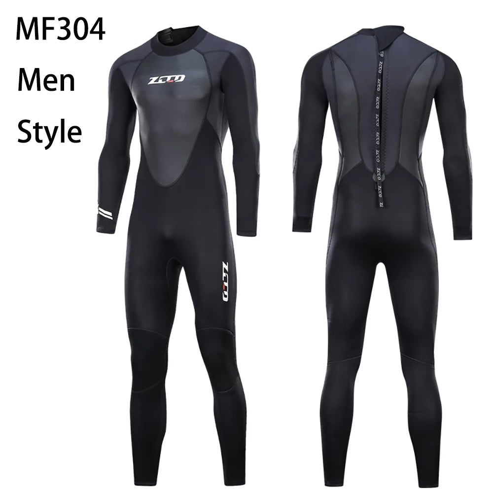 Full Wetsuit for Men Women 3mm Long Wet Suit for Diving Surfing Swimming Water Sport Neoprene Spearfishing One Piece Wetsuits