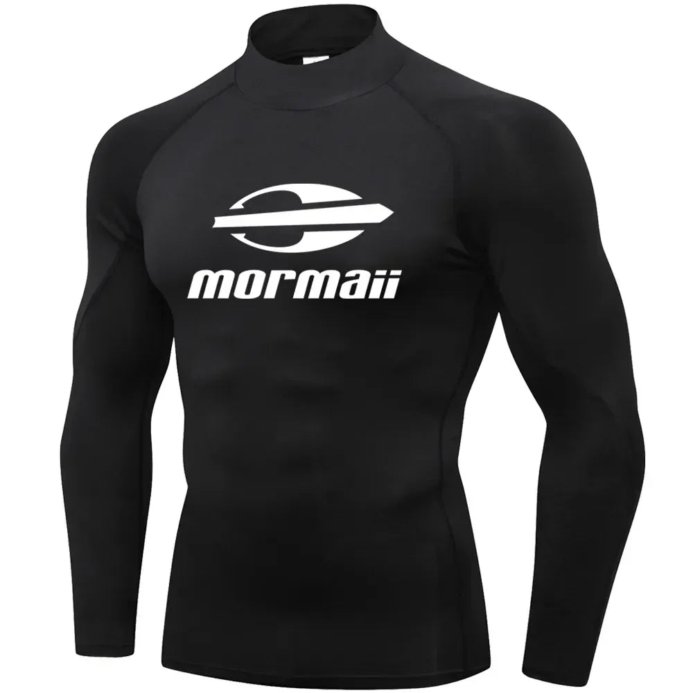 Men Swimsuit Swimming T-shirt Beach UV Protection Swimwear Rash Guard Long Sleeve Surfing Diving Swimsuit Surf T-shirt Rashguard