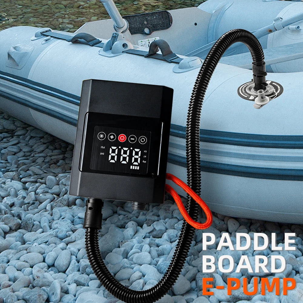 1 Pcs SUP Pump Stand-Up Paddle Rechargeable 20PSI Inflatable PVC Boat Kayak Accessories for Outdoor Surfing Kite Mattress