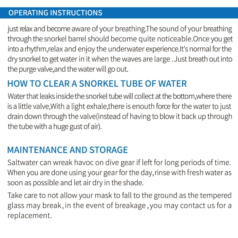 Diving Mask Swimming Goggles Scuba Snorkel Silicone Skirt Tempered Glass Panoramic HD For Adult Youth Anti-Fog with Nose Cover