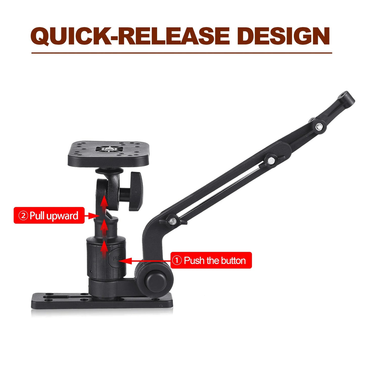 Kayak Fish Finder Mounting Plate Kayak Boat Transducer Mounting Arm Fish Finder Mount Base Adapter fish finder adapter for kayak