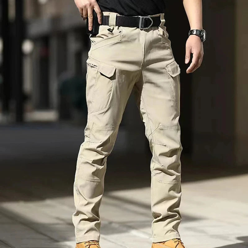 New Tactical Cargo Pants Elastic Outdoor Work Trousers Casual Autumn Waterproof Outdoor Hiking Multi-pocket Wear-resistant Pant