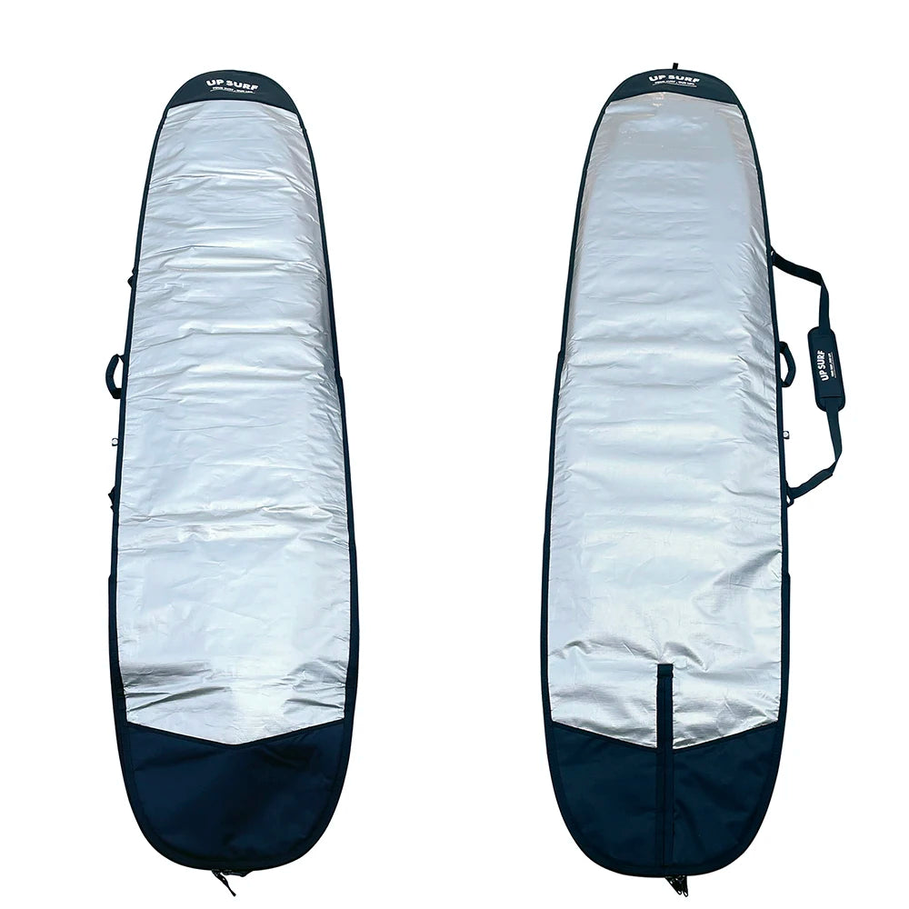 Waterproof Surfboard Bag for SUP/Longboard/Skimboard/Paddleboard - Heavy-Duty Cover with Adjustable Padded Strap, Portable Surf