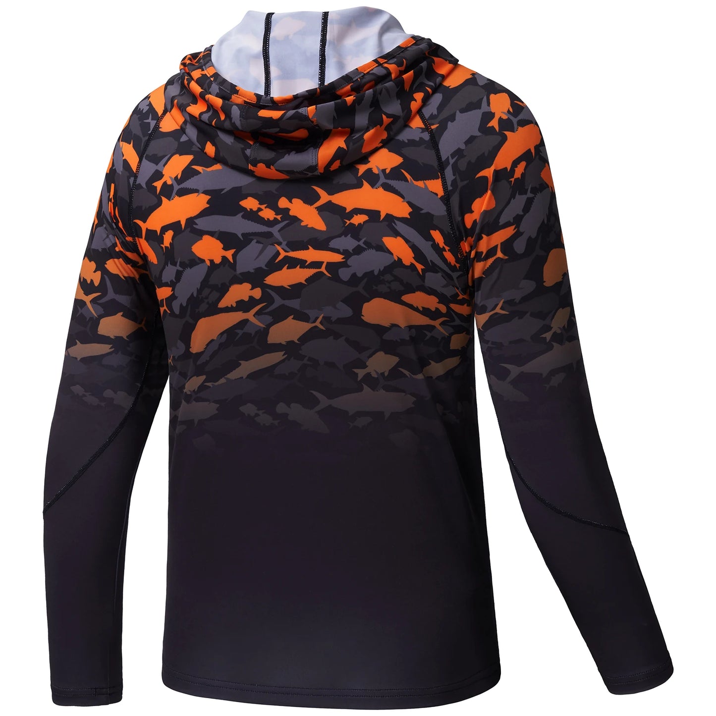 BASSDASH Youth UPF50+ Performance T Shirt with Hood Long Sleeve Fishing Hiking Sun Shirt FS03Y Lightweight Quick Dry Sailing