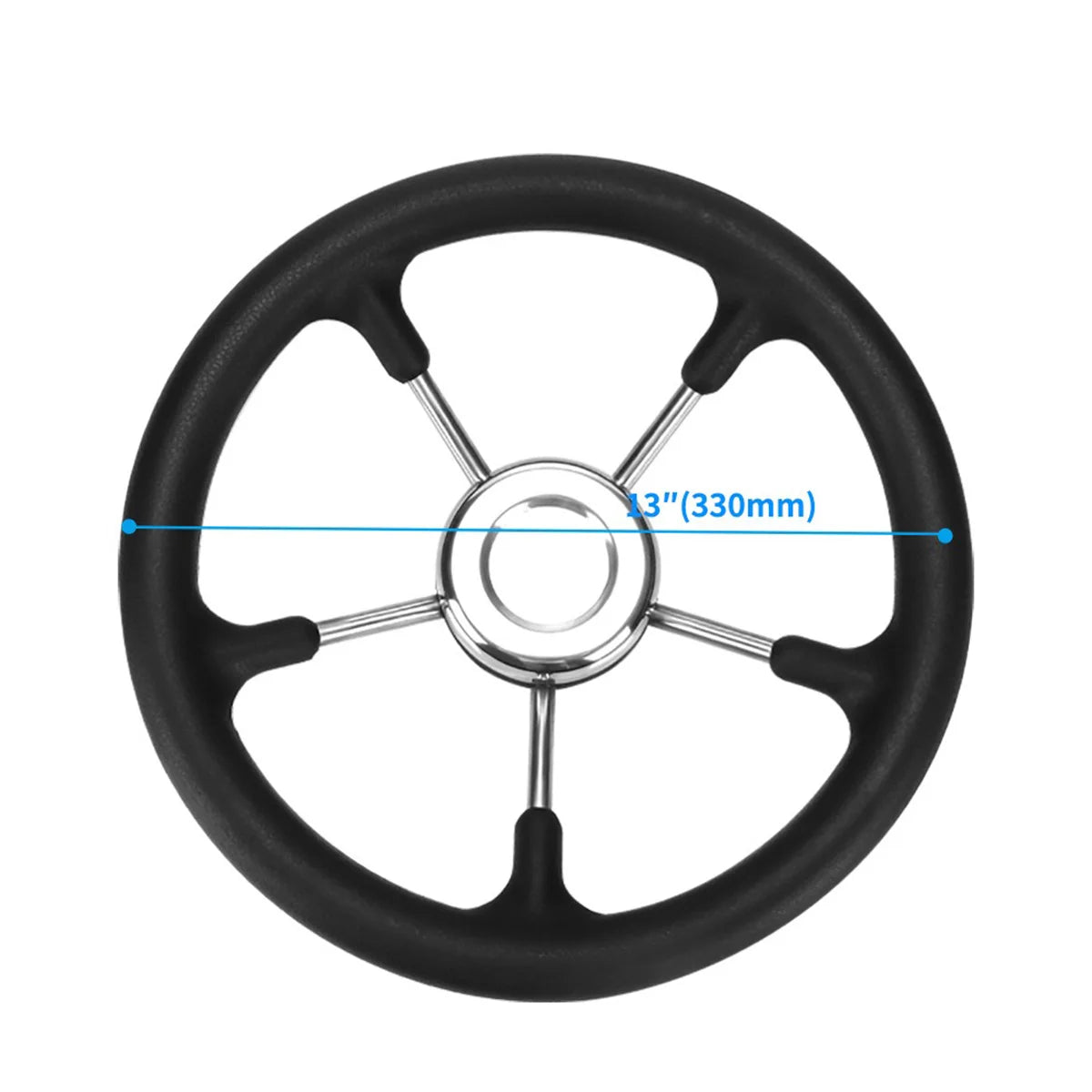 Stainless Steel Marine Steering Wheel with Non-Slip Foam Grip - Boat Yacht Steering System Part, Wholesale Marine Hardware