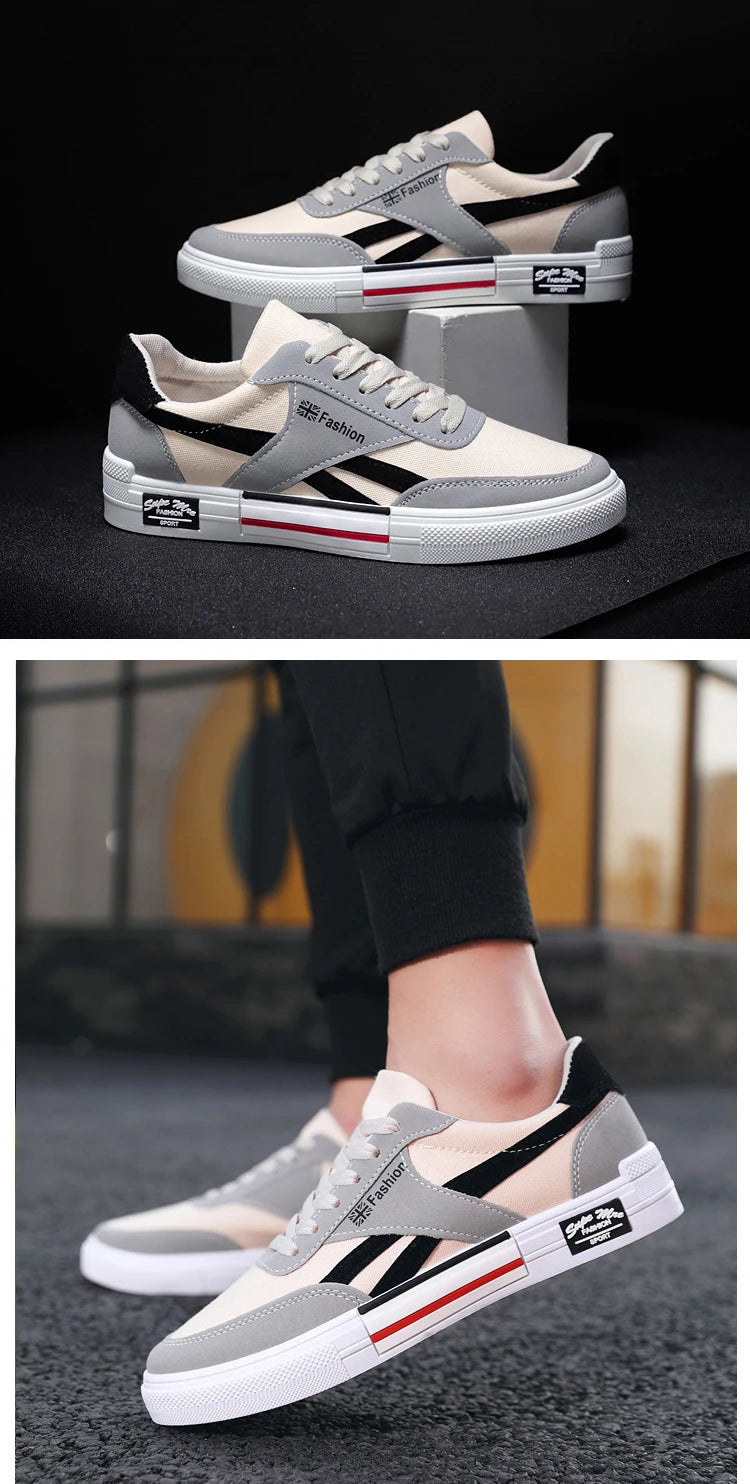 Summer Fashion Men Sneakers Breathable Casual Shoes for Man Flat Casual Sneakers Mens 2024 New Vulcanized Shoes Erkek Ayakkabı
